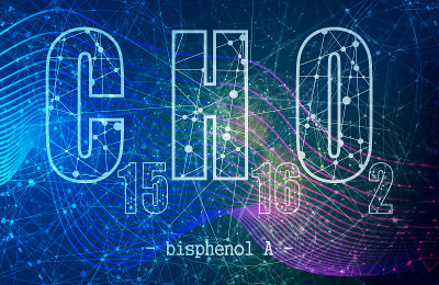 双酚A的公式。医学和药学的概念