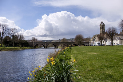 River Tweed Peebles苏格兰