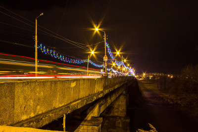 城市街道上的夜动