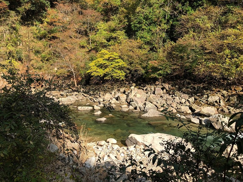 日本三重纳巴里市赤ame 48号高迪达尼瀑布自然秋水