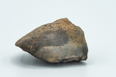 Chondrite Meteorite isolated, a piece of rock form
