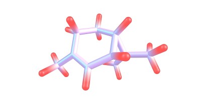 卡伦分子结构孤立在白色上