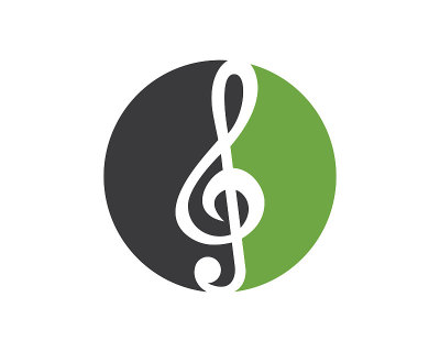 音乐笔记图标矢量模板