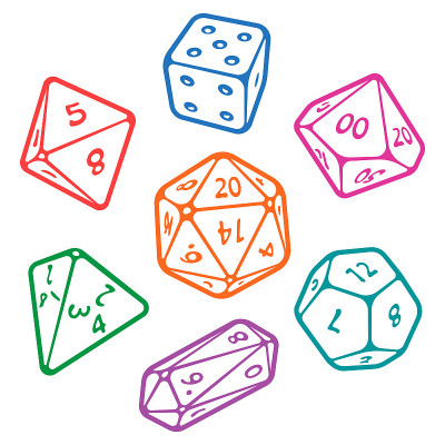 棋盘游戏骰子的向量集