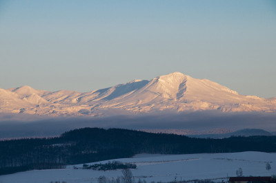 雪山的晚霞
