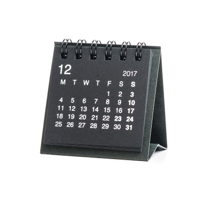 2017年12月最小台历孤立