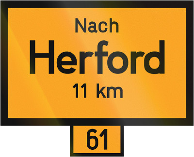 距离Herford迹象