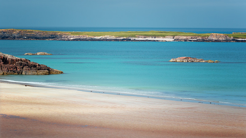 Rispond海滩，靠近Durness，高地，苏格兰