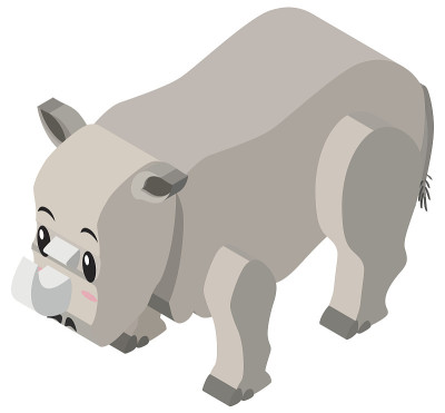 犀牛的3D设计