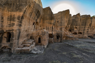Artuklu, Mardin / Turkey, 2018年6月10日。古城市，马丁