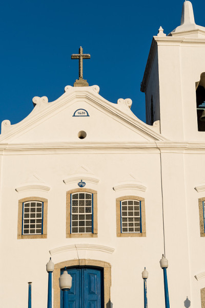 Nossa Senhora da Nazaré教堂的观点，位于Saquarema，里约热内卢de J