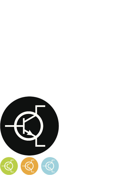 矢量二极管符号图标