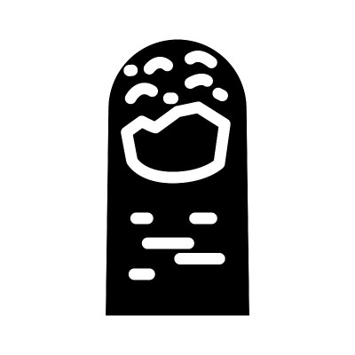 甲胆松解性皮肤病字形图标矢量插图
