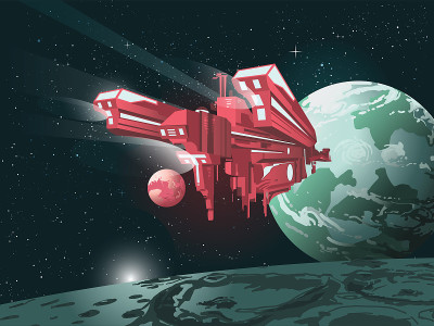 接近系外行星的大型星际飞船