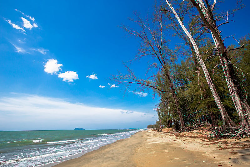 卡隆海滩，普吉岛，泰国，安达曼海，背景