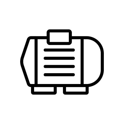 电机图标矢量轮廓插图
