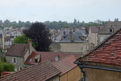 阴天下的古村克莱西Nièvre Bourgogne-Franche-Comté
