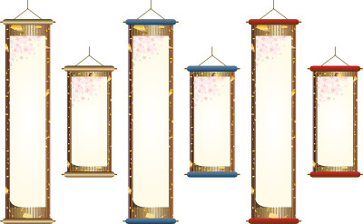 Japanese traditional scroll for interior decoratio