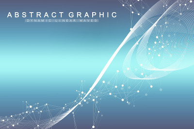 科学载体说明基因工程和基因操作概念。DNA螺旋，DNA链，分子或原子，神经元。科学或医学背景的抽象结