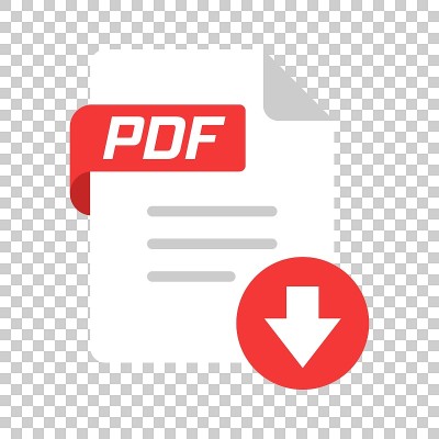 透明风格的Pdf图标。文档文本矢量插图在孤立的背景。档案业务的概念。