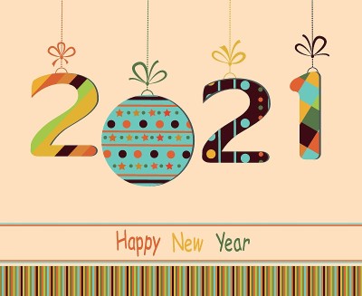 New Year 2021 background.