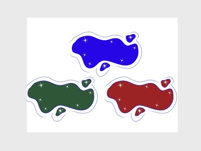 Set abstract festive banner with glitter for desig