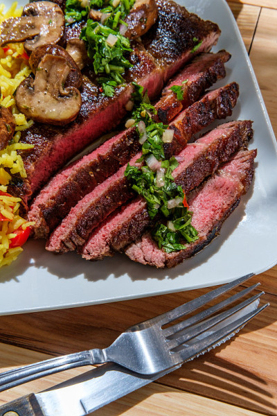 Chimichurri牛排黄饭