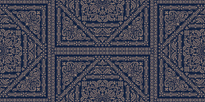 Seamless pattern based on ornament paisley Bandana