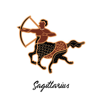 星座射手座。占星术占星术的象征