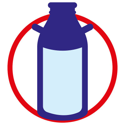 含有乳糖符号的物质象形符号。理想的信息和教育材料