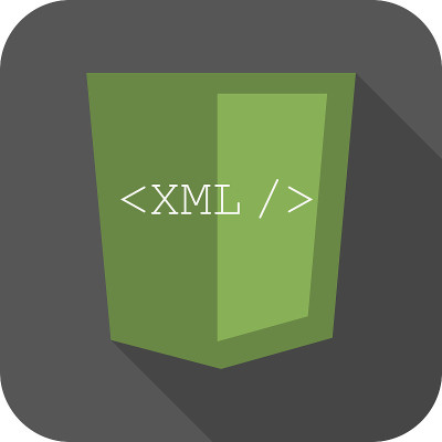 用XML编程的绿盾矢量图
