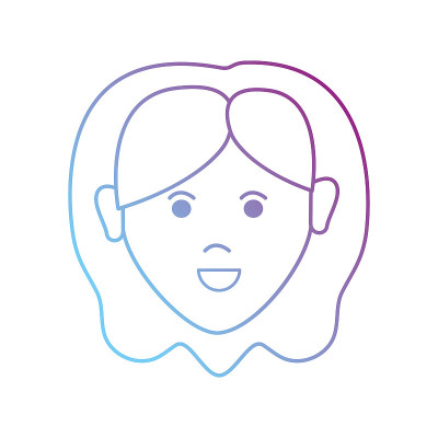线条头像女人的发型设计