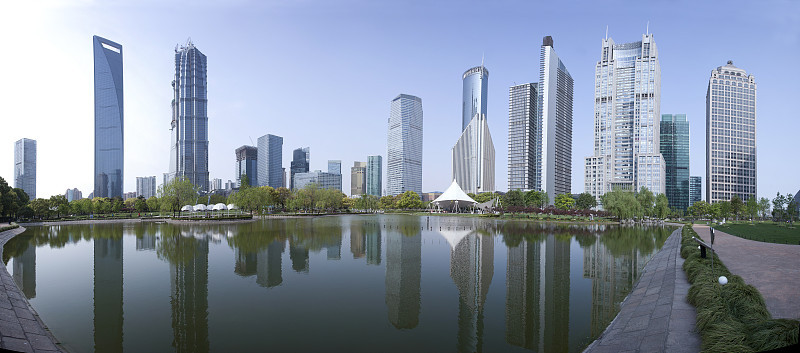 上海商务区全景
