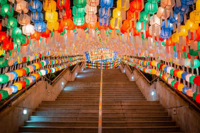 佛诞莲花灯