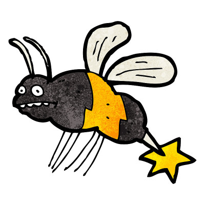 卡通刺蜂