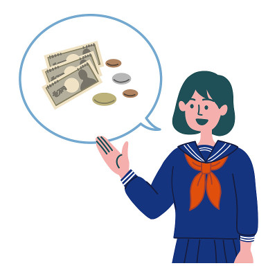 女学生手势钱