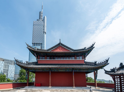 中国南京的古城塔