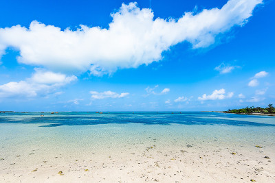 冲绳宫古岛美丽的海滩。