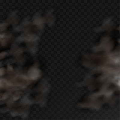 云，厚重的厚尘埃3d现实向量背景