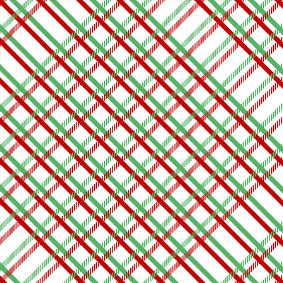 绿红格子无缝图案。