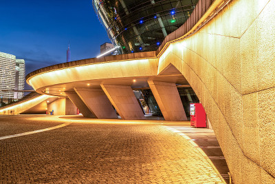 城市夜景与现代建筑景观