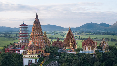 Wat Tham Sua是泰国北碧府的一座公共寺庙