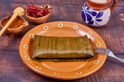 典型的墨西哥食物，韦拉克鲁斯玉米粉蒸肉