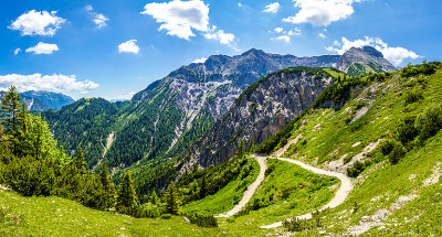 欧洲阿尔卑斯山的风景