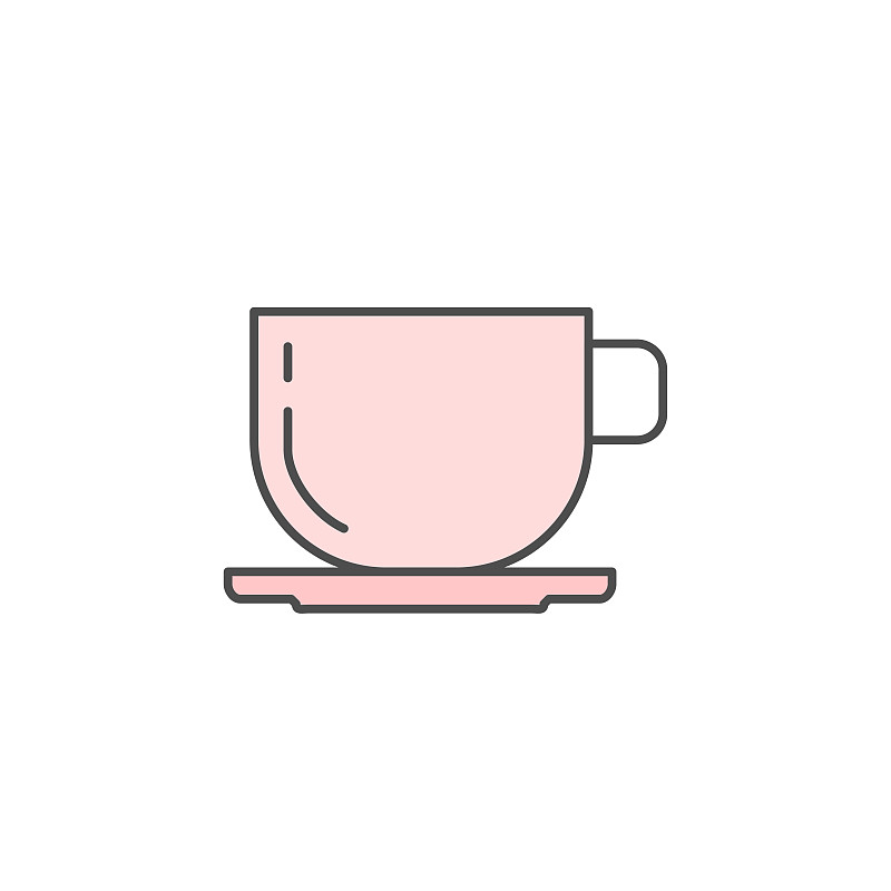 coffee, tea cup icon. Kitchen appliances for cooki