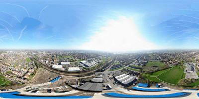 英国城市360度航拍照片