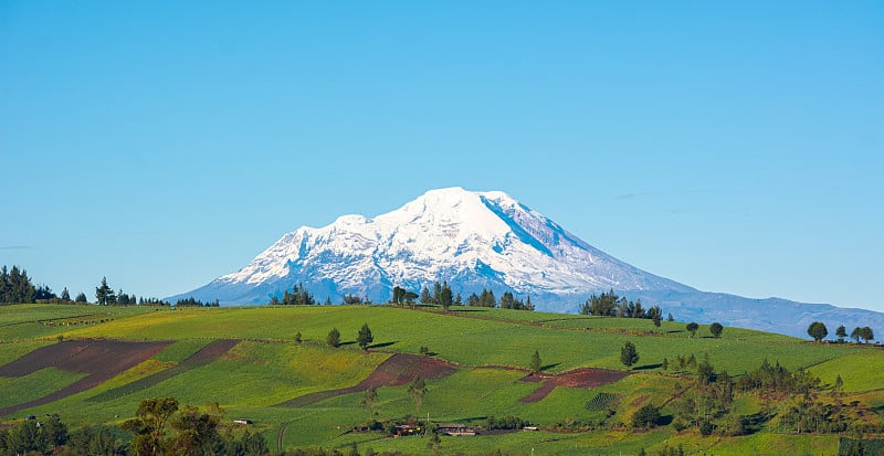 钦博拉索山是厄瓜多尔最高的火山和山