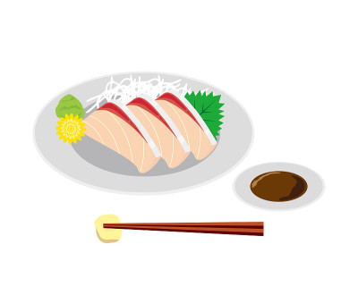 矢量插图的黄尾鱼。