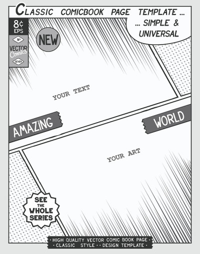 漫画风格模板