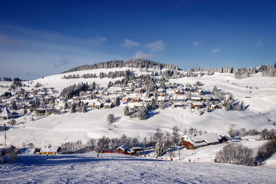 这个小镇叫Todtnauberg，位于黑森林中的'Lörrach'地区。